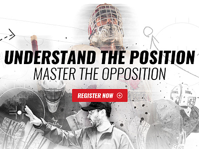Hockey Goalie School Impact Image canada goalie hero image hockey impact image sports web design website