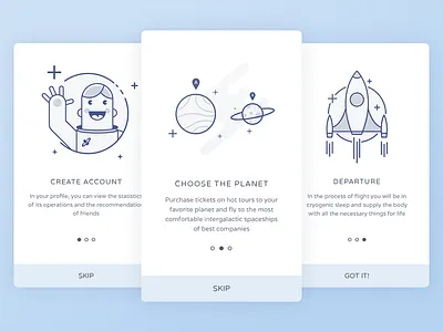 Space onboarding cartoon custom cute digital drawing material design medical medicine mood onboarding screen ukraine