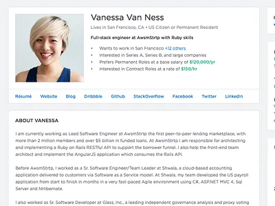 Talent Profile candidate hired profile talent