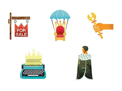 Mental Floss - Royals army editorial illustration magazine mental floss royalty