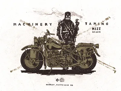 Harley Davidson XA badass bike grunge harley davidson heavy metal machine military motorcycle mszz noise punk rough