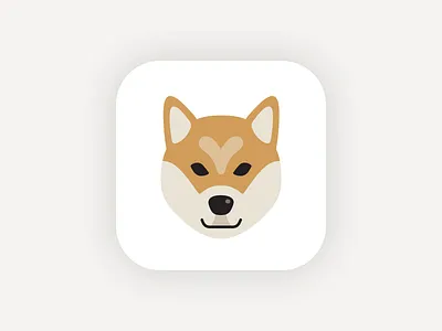 Yoshi is an Icon! app dog flat icon illustration shiba inu