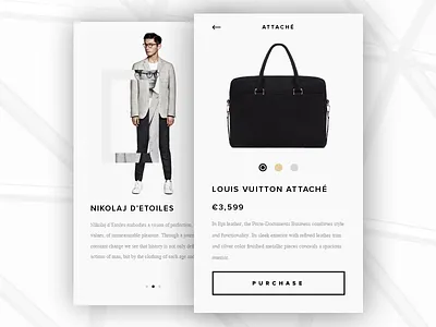 Fashion App art behance clothes design direction dribbble fashion mobile ui ux