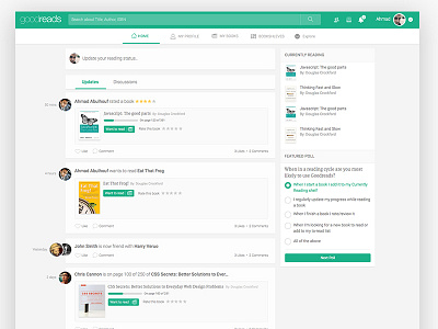 Reimagining Goodreads books goodreads redesign ui ux