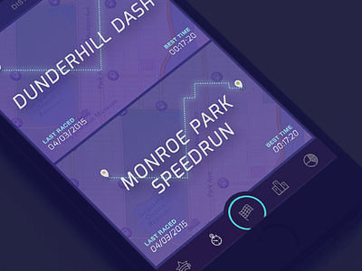 Time Trials list app bikes ios iosdesigner iphone location maps race racing timetrail ui ux