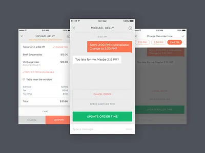 Chat for Allset merchant app allset app chat ios merchant mesenger mobile order restaurant time