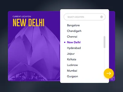 Daily UI #01 - City Selector city download free location material popup psd sketch web
