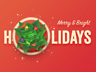 Christmas Greeting Card celebration christmas greeting card greetings holiday tree holidays merry christmas new year origami thank you winter xmas