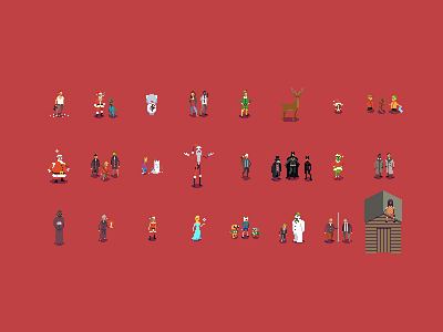 Christmas Pixels! christmas pixel art