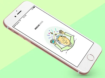 Rescue Juice App app ios iphone 6s mobile product design sketch ui ux visual design