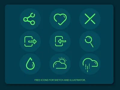 Free Icons Illustration apps blue bold freebies green icons illustration minimal mobile sketch
