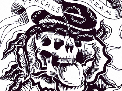 tattoo style experiment cobra peach peaches and cream skull snake tattoo