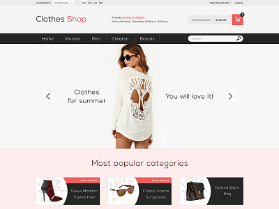 Clothes Shop clothes design dress eshop girls outfit shop tomas tomweb web zubrik