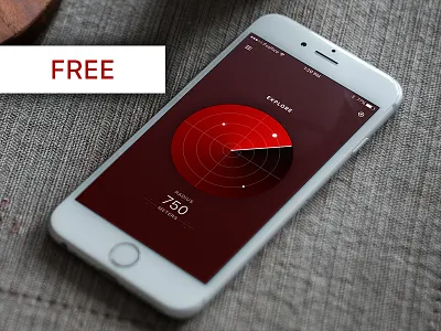 Search Radar - Day61 My UI/UX Free SketchApp Challenge app daily ui day100 day61 download freebie ios mobile radar search sketch sketchapp