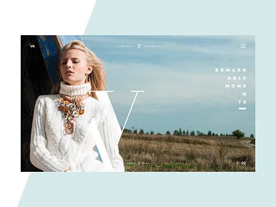Vintage Agency 2016 / 2 clean desktop flat minimal photo portfolio redesign ui webdesign
