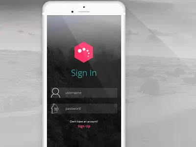 Login Page of Richmond - iOS App UI (WIP) app ios iphone ui uikit