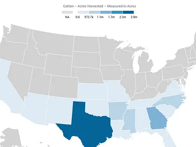 USDA - Crop Visualization analytics d3 data visualization