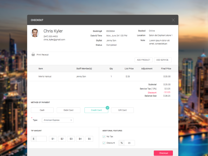 Checkout page for MMF OA cart checkout clean form made with invision minimalistic payment sketch