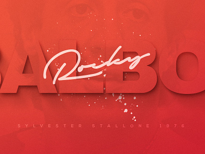 Rocky Balboa balboa rocky text typo typography