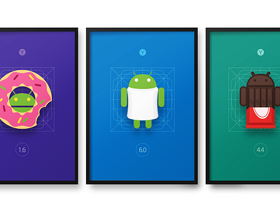 Icons With Android Character by Daria Ermolova for Yalantis on Dribbble