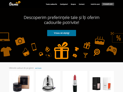Givmi givmi hero landing ui