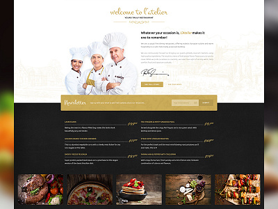 L'Atelier WordPress Restaurant Theme bistro cafe design food html template restaurant themeforest ui ux web design wordpress wordpress theme