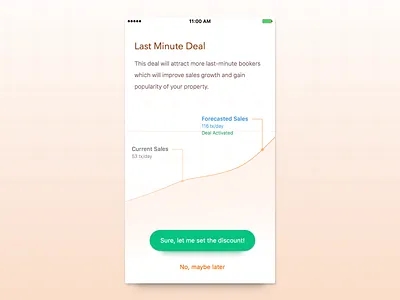 Last Minute Deal data deal discount freebie graph grid ios minimal mobile promotion sales ui