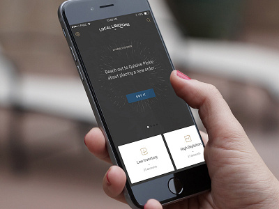 Local Libations Concept beer cards fnsz ios mobile sales ui