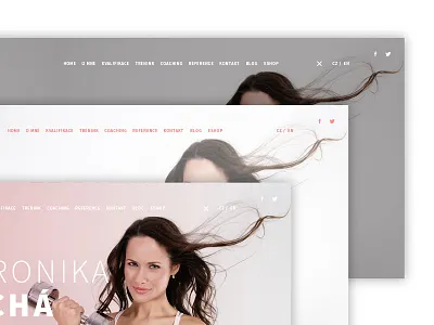 Headers II. design headers hero variations veronika webdesign website