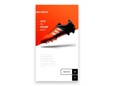 #010 DailyUI / Social Share adidas app dailyui interfacedesign mobile share social