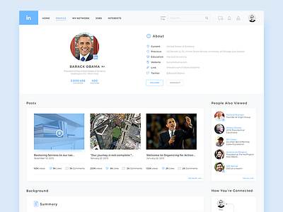 Linkedin Redesign connected connection interface linkedin people redesign social