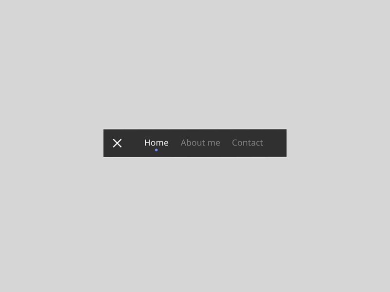 Header Navigation // 053 after effects animation daily dailyui day 053 force touch header navigation minimal navigation bar ui ux