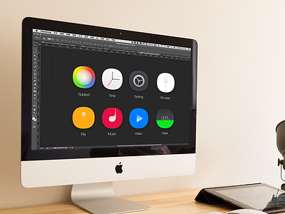 Icons browser clear design file icon music ps setting subject time video