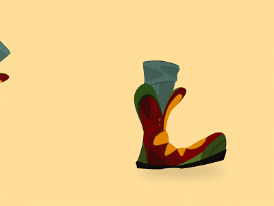 Luis' Shoes Cycle after effects animation circus cycle luis shoe travel trip walk walk cycle