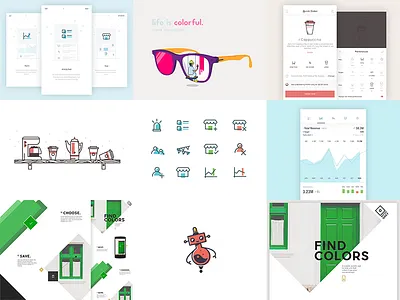 2015 Best Nine! 2015 2016 android hny illustration new year ui ux walkthrough