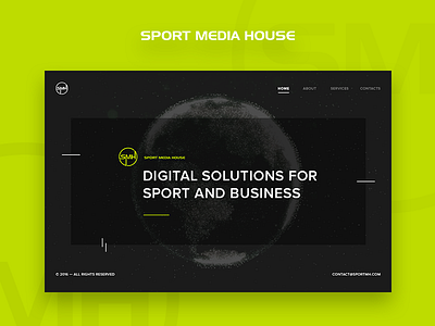 Landing page agancy clean dark digital landing minimal promo redesign simple design ui ux web