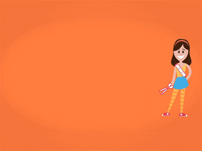 Jessica's Film Team after effects animation cartoon girl gum illustration team teenager