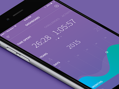 Sport Tracking App activity app apps clean coloured dashboard design ios iphone mobile sport tracking