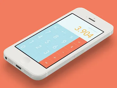 Daily UI :: 004 003 calculator dailyui design illustrator photoshop ui ux