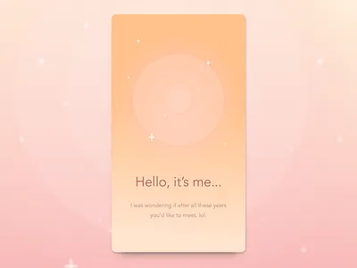 Hello ╮("•͡_•͡)╭ card circle circular hello new year sparkle wave