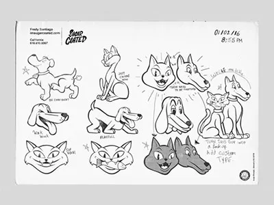 Theodorable Pet Photo logo case study art branding cat design dog logo pet wip