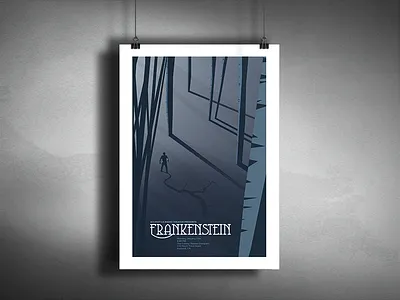Frankestein Version 2 frankenstein horro illustration monster novel play poster sci fi