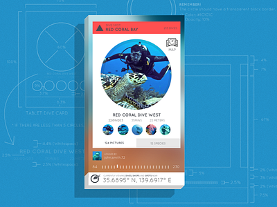 Diveboard Mobile Wireframe to Finished app architecture blue flat interface design isomorphic mobile ui ui design wireframe