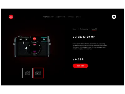 #12 DailyUI / E-commerce Shop camera dailyui e commerce leica shop website