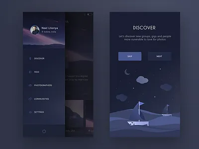paparazzo app ( some glimpse ) app kit next paparazzo sidemenu skip ui walkthrough