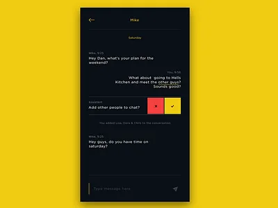 #13 DailyUI / Messenger app dailyui interface design messenger mobile