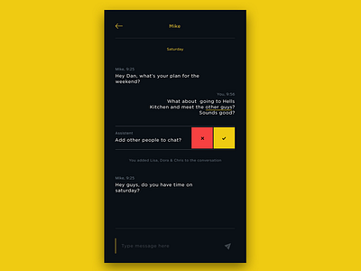 #13 DailyUI / Messenger app dailyui interface design messenger mobile