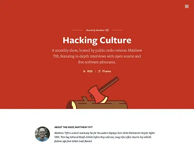 Lullabot.com Podcast Show Page axe episode hacking lullabot podcast show