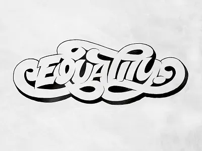Equality - Mural Sketch equality graffiti hand lettering lettering shadow type typography