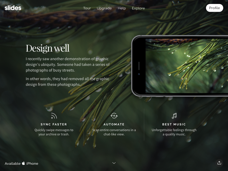 Slide 73: Upcoming Update features framework iphone landing psd sketch slide slides ui ui kit ux